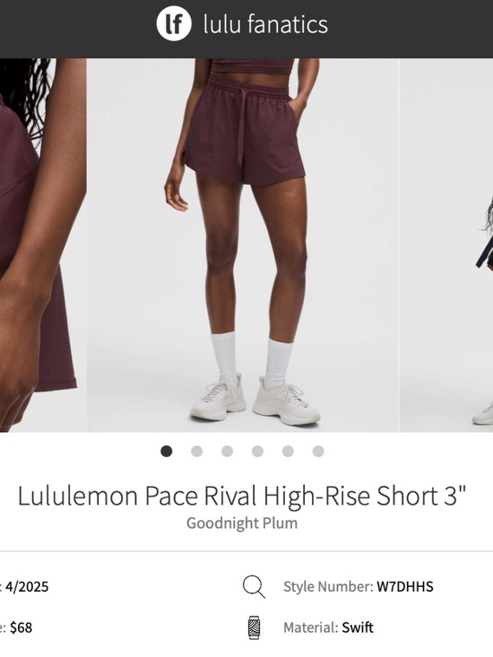 lululemon athletica Pants - NWT Lululemon Pace Rival High-Rise Short 3" GNPL 4